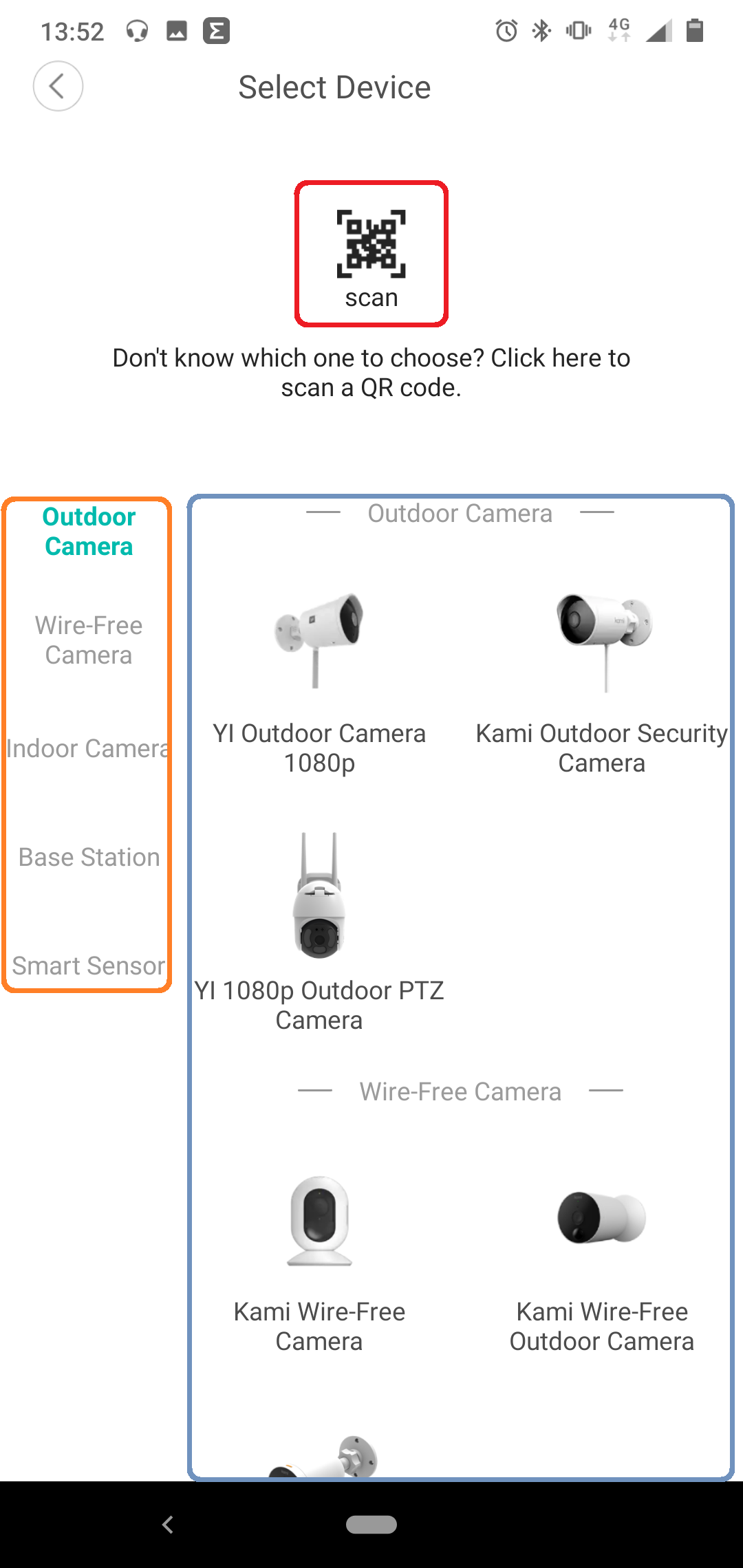 yi home add new device